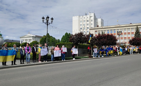 В середмісті Умані відбулась акція на підтримку військовополонених