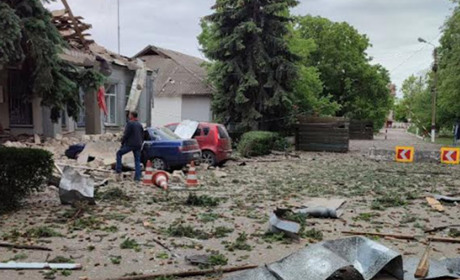 У Генічеському районі знищення будівлі окупаційного «соцфонду»