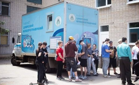 Обстежили понад сотню людей: у Жовтих Водах працював пересувний флюорограф