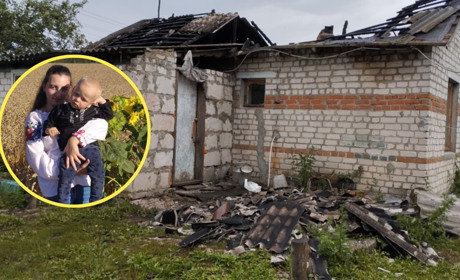 Пожежа на Глухівщині лишила без даху над головою матір із 3-ним сином і дочкою, яка має інвалідність