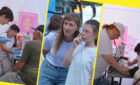 Зір перевірити, провакцинуватися та ще й йогою позайматися: як пройшов «Ярмарок здоров’я»