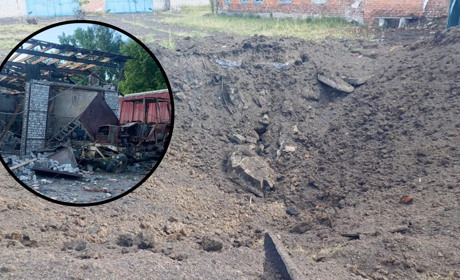 Показали фото наслідків російського обстрілу Глухова з РСЗВ