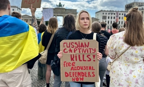 Протест у Берліні за справедливість для утримуваних в полоні українців