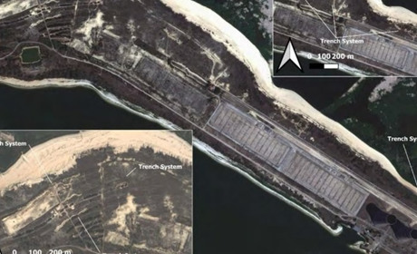Російські військові почали риюти окопи навколо водойми-охолоджувача Запорізької АЕС