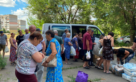 У Жовтих Водах попасняни отримали гуманітарку та консультувалися у представників ВЦА