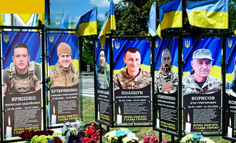 У вічному шикуванні на Алеї Слави: у Кагарлику вшанували пам’ять ще про чотирьох полеглих Героїв