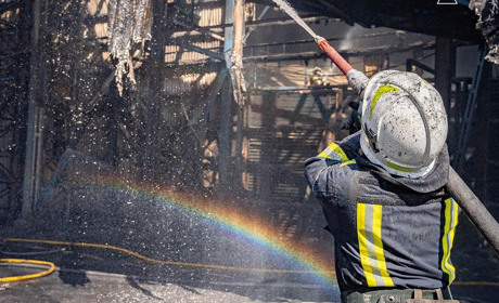 У Візирці була масштабна пожежа на підприємстві (ФОТО)