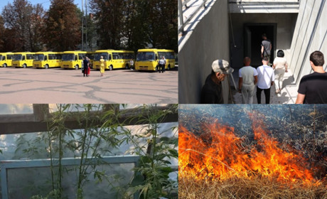 У сусідів:нові автобуси, конопля в теплиці, загибель пенсіонерки,найбільше укриття,водій на підпитку