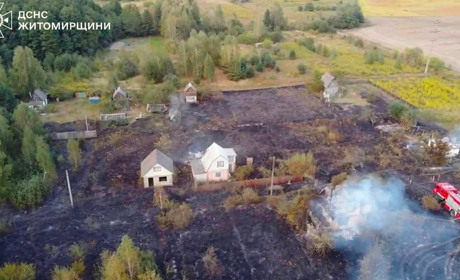 Через загоряння сухої трави у Гульську згоріло 11 будинків