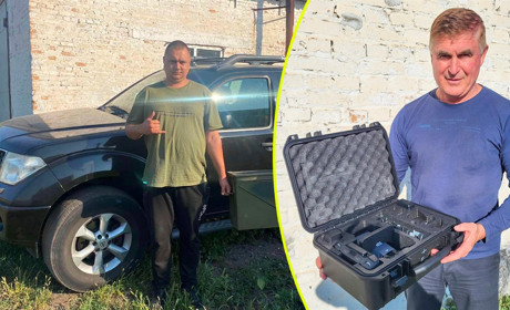 Два дрони, екскаватор і пікап – це допомога ЗСУ від Віктора Шеремети лише за два місяці
