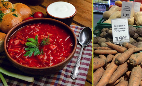 Індекс борщу: чи вистачить 100 гривень, щоб зварити національну страву за цінами в Переяславі