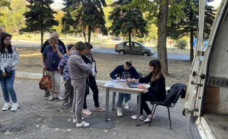 Мешканці Торецької громади у Дружківці отримали продуктову допомогу від World Central Kitchen