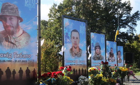 На Чернігівщині відкрили Алею пам'яті на честь загиблих захисників України