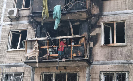Ворожа атака БпЛА 30 жовтня: в Києві горіла багатоповерхівка і пошкоджений дитячий садок