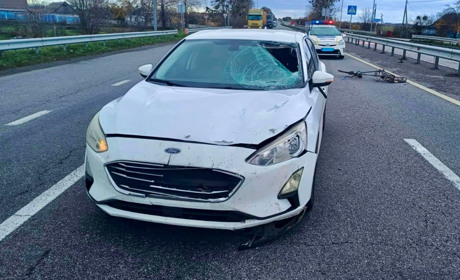 Поблизу Піщева сталась ДТП: автівка збила велосипедиста