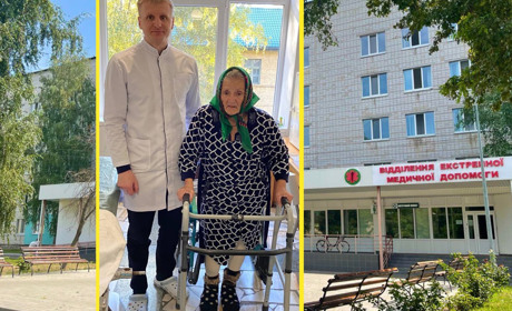 У Переяславі 78-річній жінці прооперували перелом шийки стегна, наступного дня вона вже стояла
