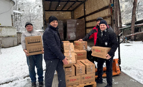 Переселенцям з Торецька видаватимуть продуктові набори у Києві