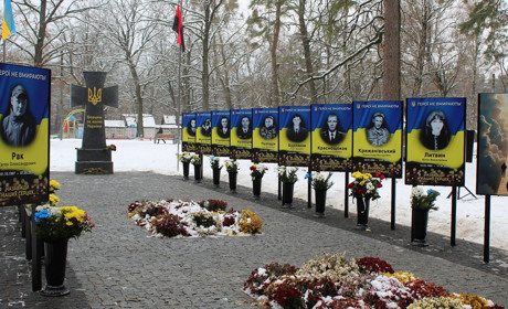На Чернігівщині у Гончарівському відкрили Алею Слави загиблим захисникам України