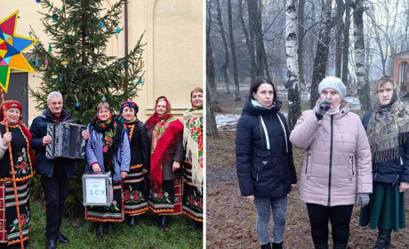 Артисти Березівської громади наколядували на допомогу ЗСУ 13300 гривень
