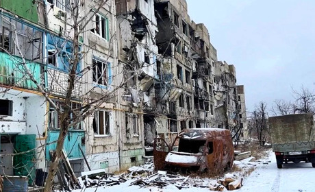 Окупована Луганщина. Пропагандисти показали, як нині виглядає зруйнована Тошківка