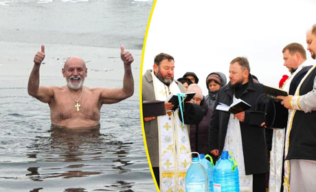На Переяславщині відзначили Водохреща, дехто навіть купався: фотодобірка із соцмереж