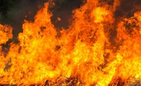 Через ворожі обстріли виникла пожежа в Оріхові