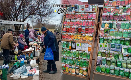 На базарі у Переяславі почали продавати насіння квітів та овочів, а яйця подешевшали до 50 гривень