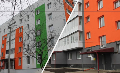 Основні будівельні роботи у багатоквартирних будинках Тростянця завершені: який вигляд мають зараз