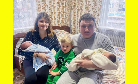 Їх звати Тимофій та Діана: перша в цьому році двійня на Ржищівщині народилася у Великих Пріцьках