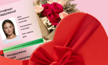 "Дія об'єднує серця": у застосунку з'явилась можливість згенерувати сертифікат для неодружених