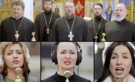 У Мелітополі батюшки заспівали пропагандистську пісню про "перемогу"