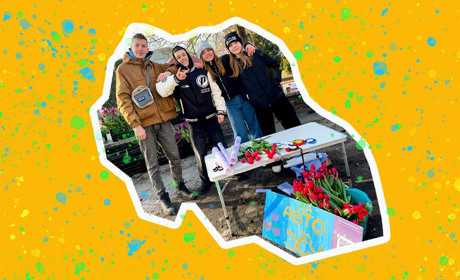«Квіткова» добавка: учні Кагарлицького ліцею №3 продовжують збір на автомобіль для ЗСУ