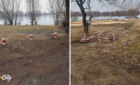 Без машин: на двох пляжах Глухова встановили додаткові обмежувачі від авто