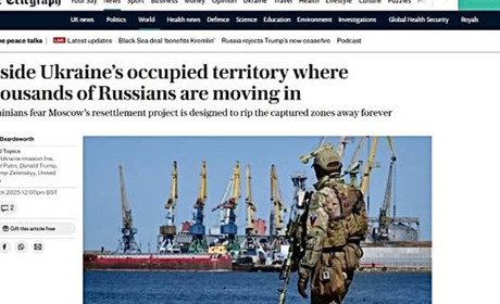 Одне з провідних видань Великої Британії The Telegraph випустило статтю про окупований Бердянськ