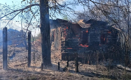 Показали фото наслідків атаки рф по селу Сваркове Шалигинської громади, де згоріло сім будинків