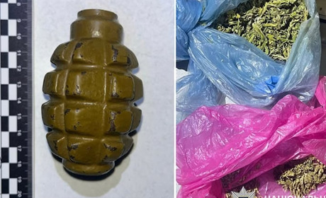 У жителя Старокостянтинова під час виклику через насильство виявили наркотики і бойову гранату