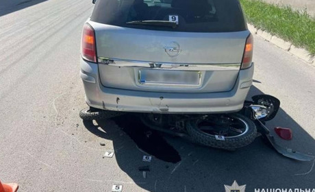 У Кременці знову аварія за участі мотоцикліста