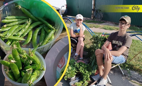 На базарі у Переяславі на Трійцю з'явився зелений горох по 100-150 гривень за кіло