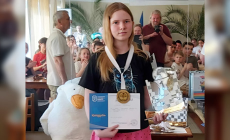 Ангеліна Мисан із Переяслава посіла перше місце на чемпіонаті Київської області з шахів