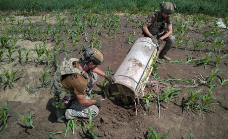 На Сумщині знешкодили уламки російської ракети, що не розірвалася