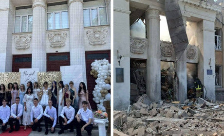 Ракетний удар по ліцею в Білгород-Дністровському: загинули завуч і завгосп. Є поранені підлітки