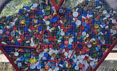 Кагарличани зібрали 20 мішків кришечок для дронів