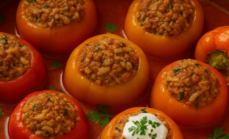Рецепт дня: фаршировані перці з рисом і овочами