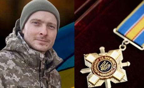 Нагороджено посмертно: орден Володимира Саченка із Ржищева передали матері полеглого Героя