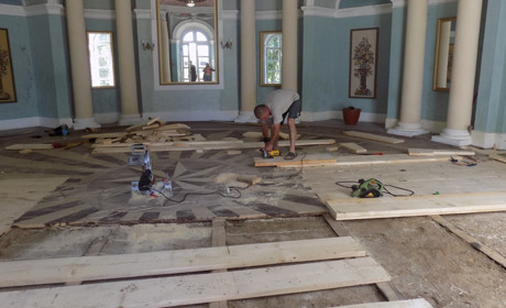 Збереження культурної спадщини: оновлення у Блакитній залі та ремонтні роботи у маєтку "Самчики"