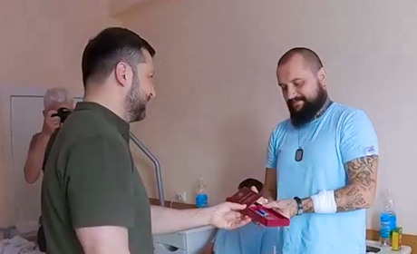 Нагороду вручив Президент: заслуги воїна з Кагарлика Євгенія Мацібури відзначено медаллю