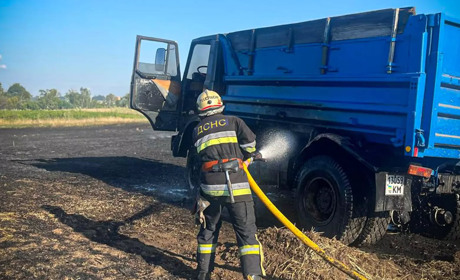 На вулиці Європейській у Фастові загорівся вантажний автомобіль «МАЗ»: що відомо