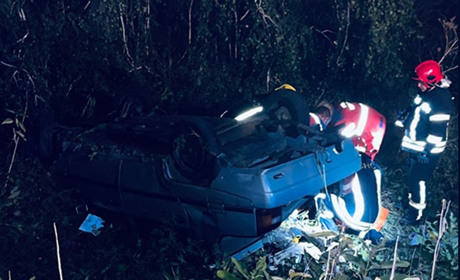 ДТП на Кагарличчині: не впорався із керуванням та злетів з дороги