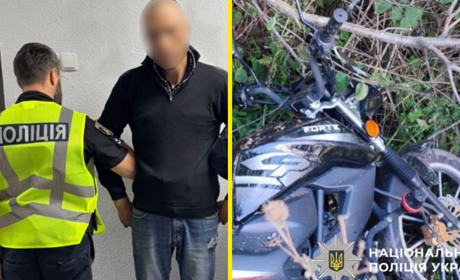 Чоловік вкрав мотоцикл, поїхав в інше село і "пересідав" на чужий електроскутер у Ташанській громаді