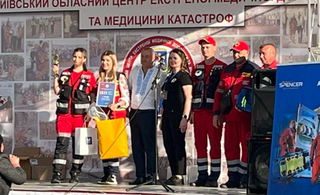 Переяславська бригада екстреної допомоги здобула друге місце в змаганнях «Медичні ралі Київщини»